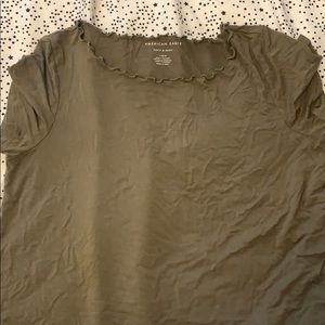 AE soft and sexy lettuce edge tshirt